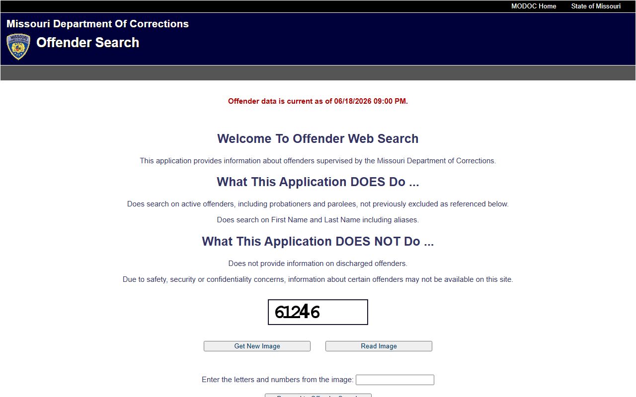 Missouri DOC offender search for Macon County sentenced inmates